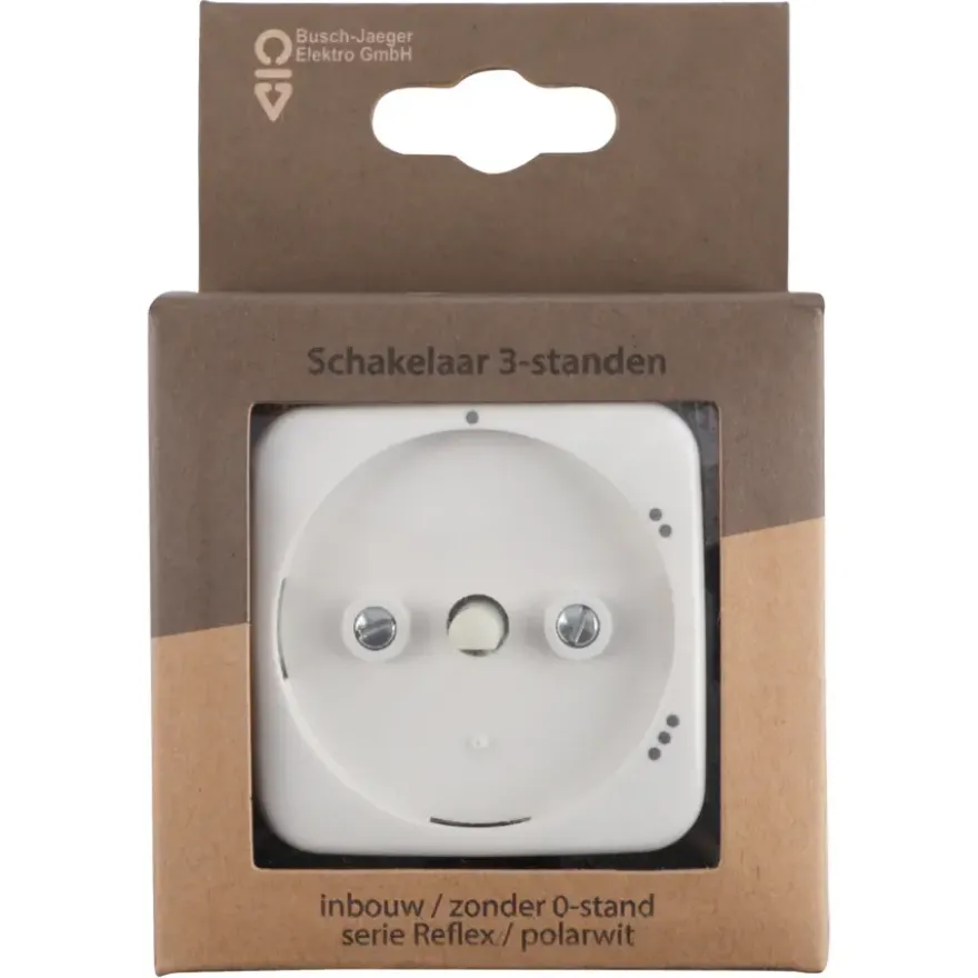 Busch-Jaeger Reflex SI ventilatorschakelaar wit