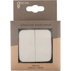 Busch-Jaeger Reflex SI wissel-wisselschakelaar crème