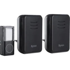 Byron DBY-22354 Draadloze deurbel Complete set 150m Zwart