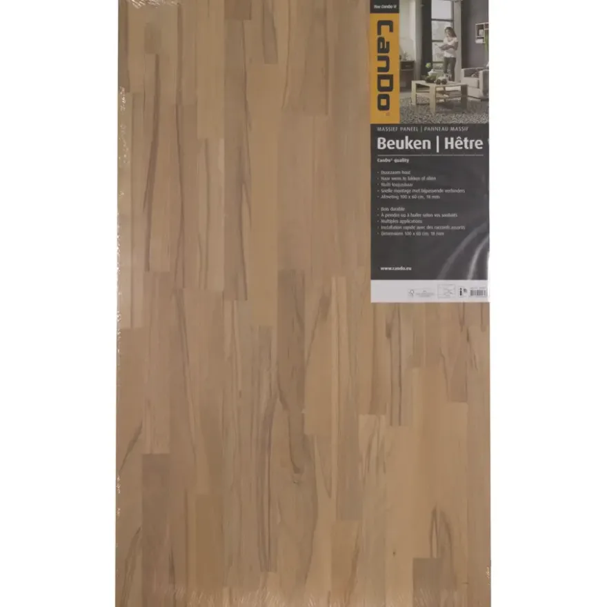 CanDo massief timmerpaneel beuken 100x60 cm 18 mm