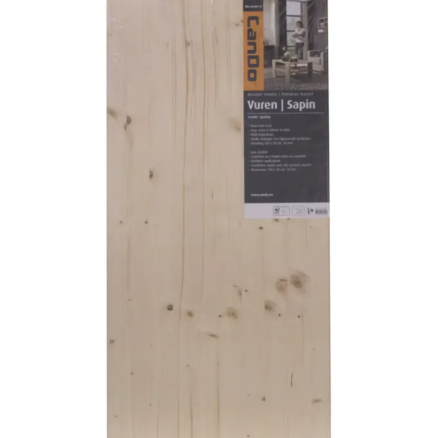 CanDo massief timmerpaneel vuren 100x50 cm 18 mm