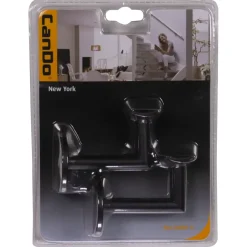 CanDo leuninghouder New York Mat Zwart (2 stuks)
