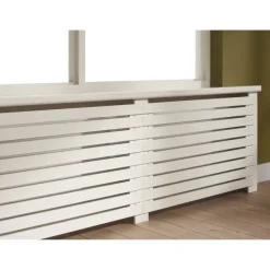 CanDo Radiatorpaneel Burton Wit MDF 100x80 cm