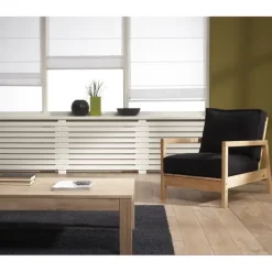 CanDo Radiatorpaneel Burton Wit MDF 60x60 cm