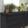 CanDo Radiatorpaneel Mix&Match Zwart MDF 100x20 cm