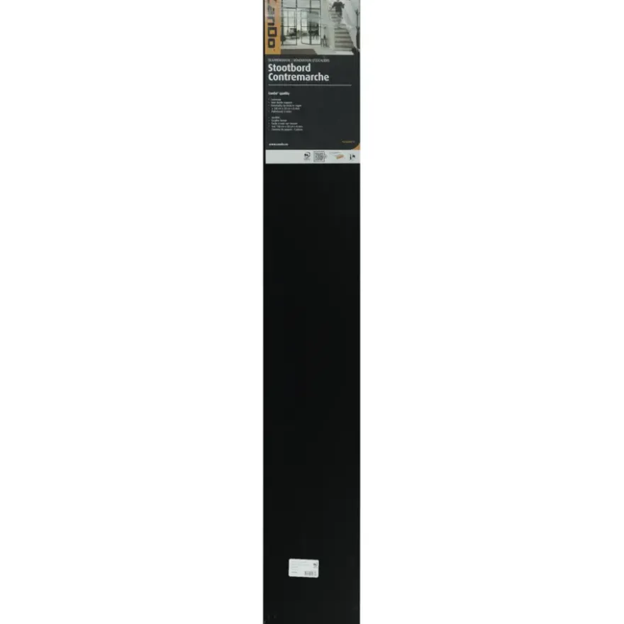 CanDo Traprenovatie Stootbord Zwart 20x130 cm - 3 Stuks