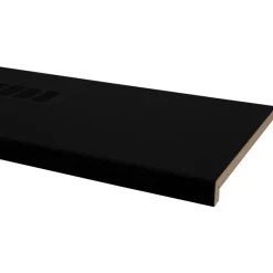 CanDo Vensterbank Radiatorbekleding Zwart MDF 160x30 cm