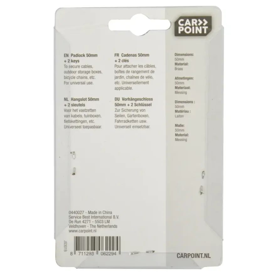 Carpoint hangslot 50mm