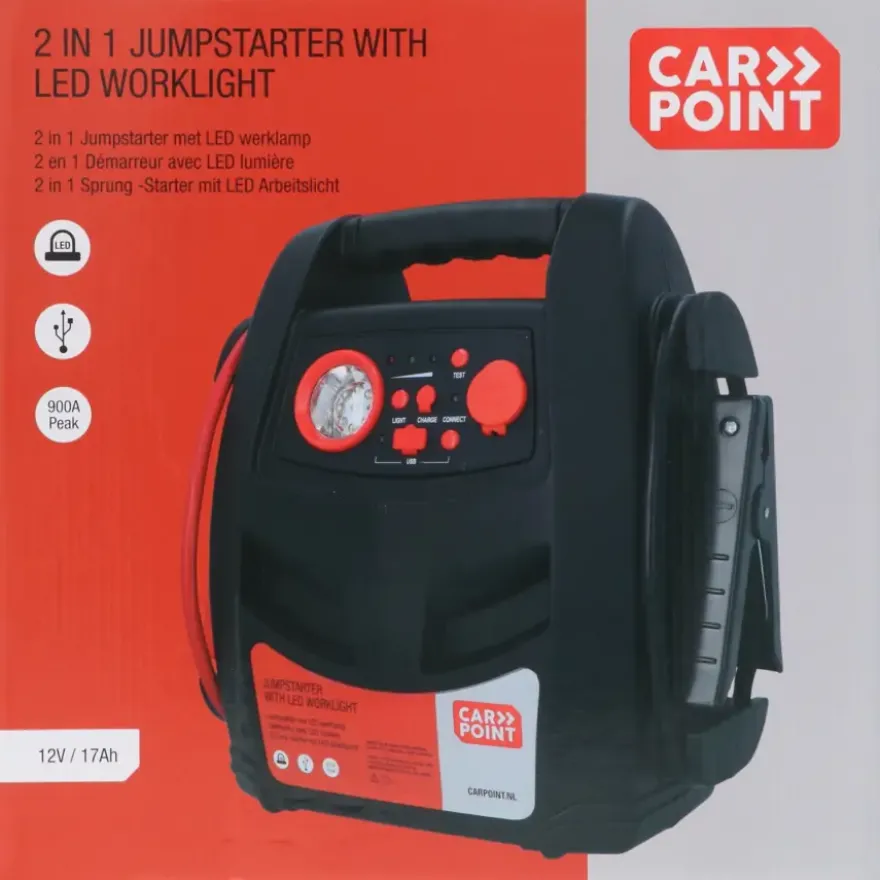 Carpoint jumpstarter 2in1 12V/17Ah