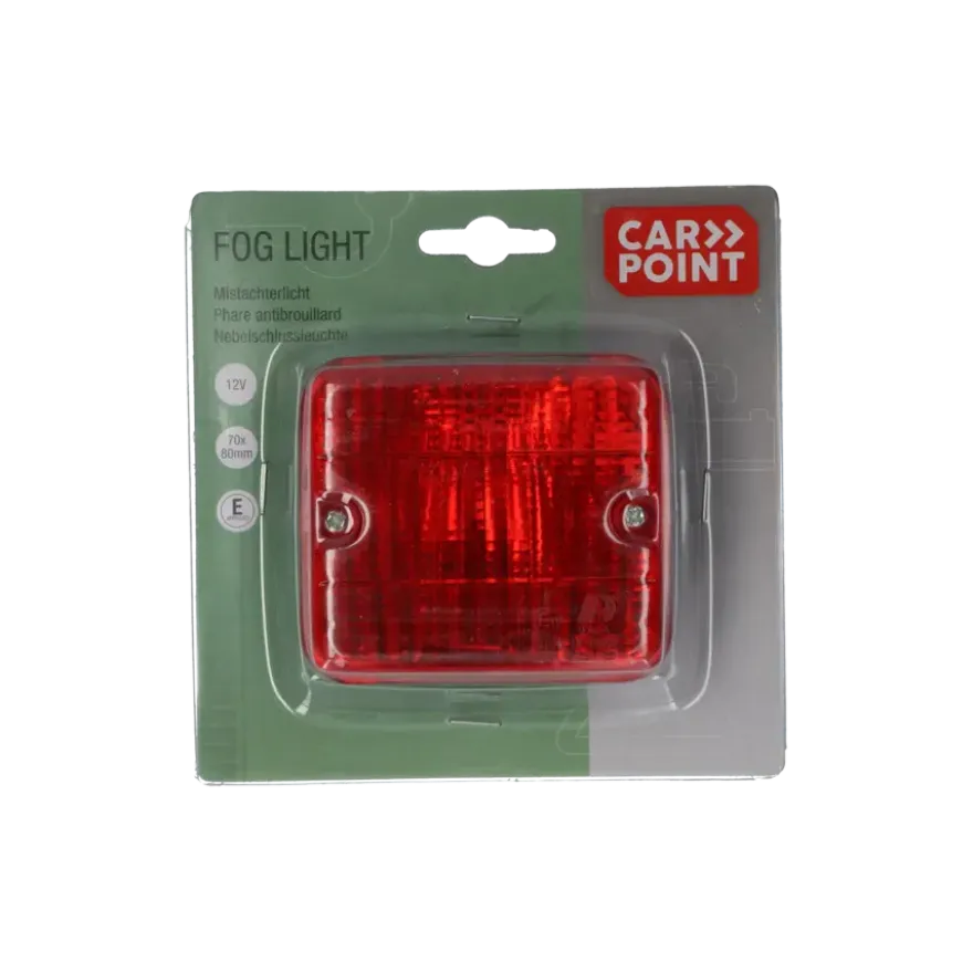 Carpoint Mistachterlicht 70x80mm 12V e4-47333