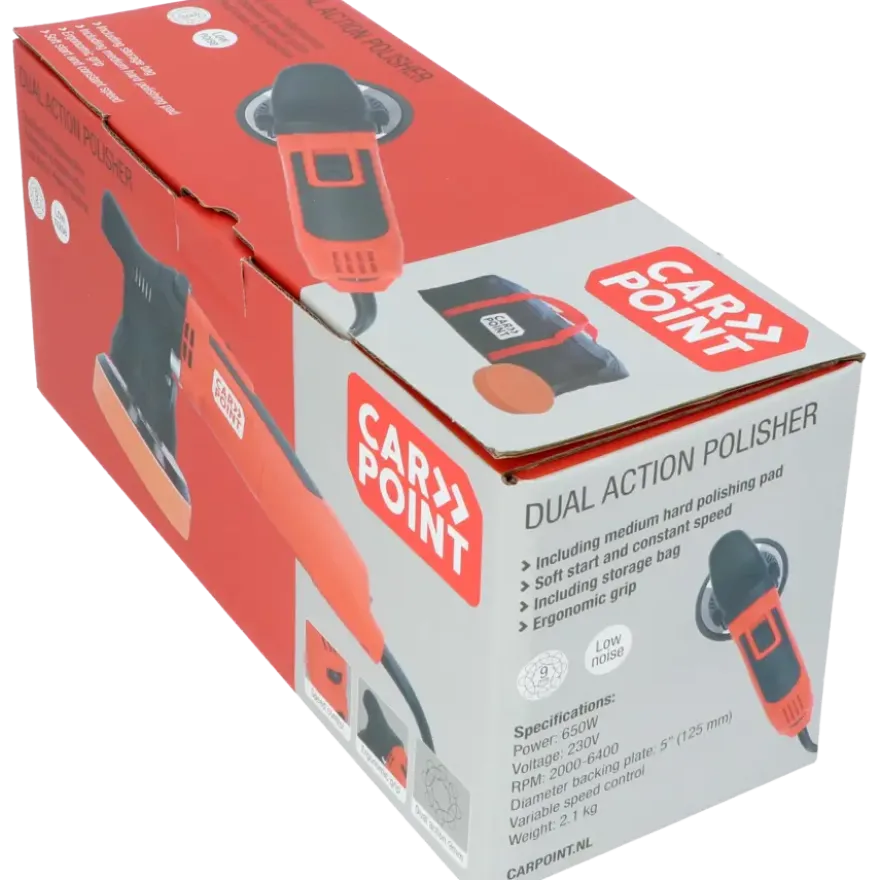 Carpoint polijstmachine dual action 650 watt