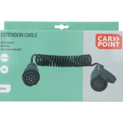 Carpoint spiraal trailer verlengkabel 13p - 13p stekker/stekkerdoos