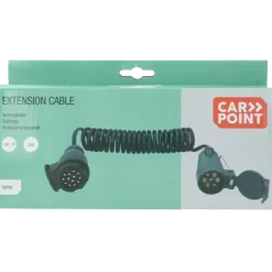 Carpoint spiraal trailer verlengkabel 13-polig stekker en 7polige contrastekker