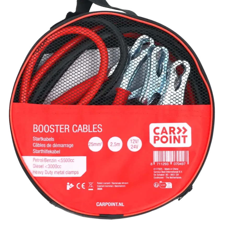 Carpoint Startkabelset 25mm² Geïsoleerde Handgreep