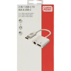 Carpoint USB-C adapter 2 in 1