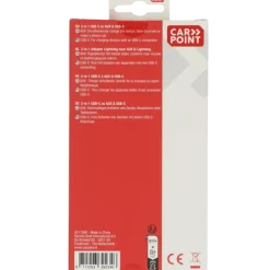 Carpoint USB-C adapter 2 in 1