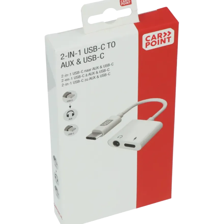 Carpoint USB-C adapter 2 in 1
