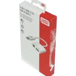 Carpoint USB-C adapter 2 in 1