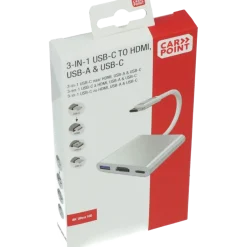 Carpoint USB-C adapter 3 in 1
