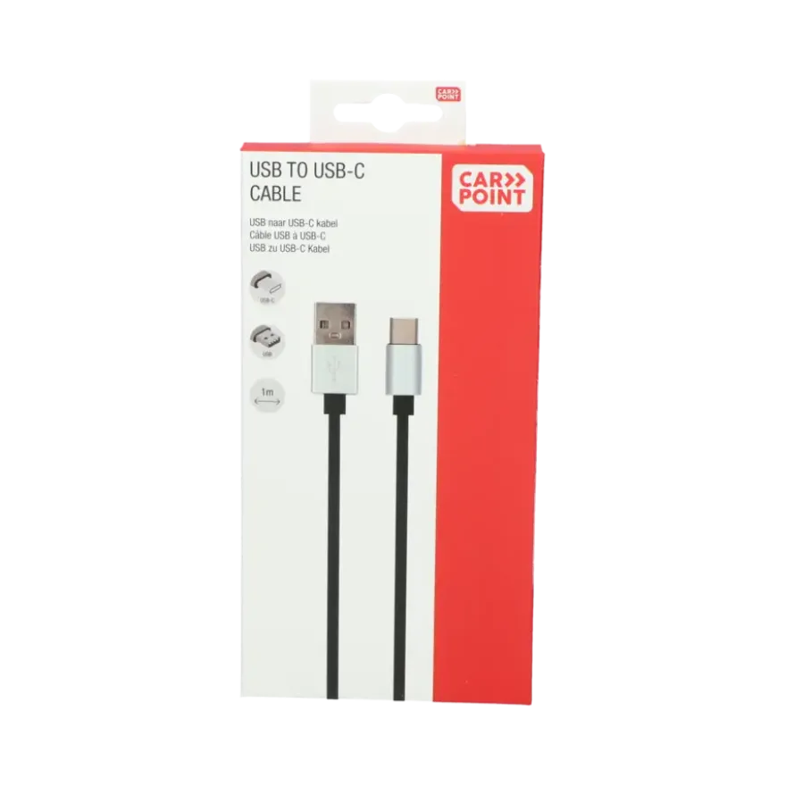 Carpoint USB>USB-C kabel 1 Meter