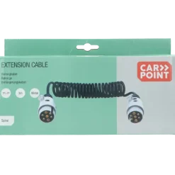 Carpoint Verlengkabel voor aanhanger 7P 12V Min 65cm, Max 270cm ø1,2cm