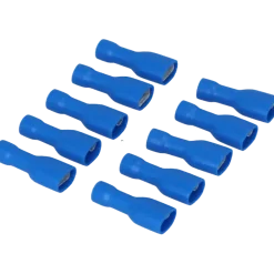 Carpoint Vlakstekerhuls 1542 6.3x0.8mm blauw blister 10 Stuks