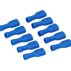 Carpoint Vlakstekerhuls 1542 6.3x0.8mm blauw blister 10 Stuks