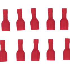 Carpoint Vlakstekerhuls 1541 6.3x0.8mm rood blister 10 Stuks