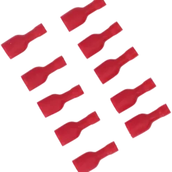 Carpoint Vlakstekerhuls 1541 6.3x0.8mm rood blister 10 Stuks
