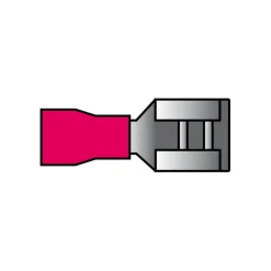 Carpoint Vlakstekerhuls 541 6.3x0.8mm rood blister 10 Stuks