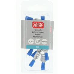 Carpoint vlakstekkerhuls 544 8.0x0.8 blauw 10 stuks