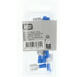 Carpoint vlakstekkerhuls 544 8.0x0.8 blauw 10 stuks