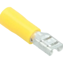 Carpoint vlakstekkerhuls 543 6.3x0.8 geel 10 stuks