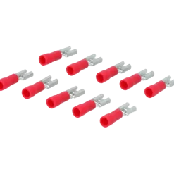 Carpoint vlakstekkerh 741 4.8x0.5 rood 10 stuks