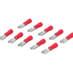 Carpoint vlakstekkerh 741 4.8x0.5 rood 10 stuks