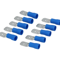 Carpoint Vlakstekker 740 6.3x0.8mm blauw blister 10 Stuks