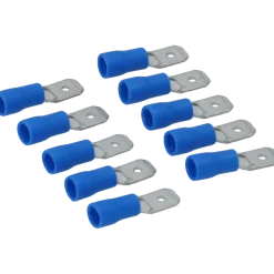 Carpoint Vlakstekker 740 6.3x0.8mm blauw blister 10 Stuks