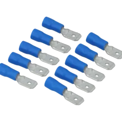 Carpoint Vlakstekker 740 6.3x0.8mm blauw blister 10 Stuks