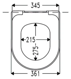 Cedo Caldera WC-bril duroplast wit D-vorm