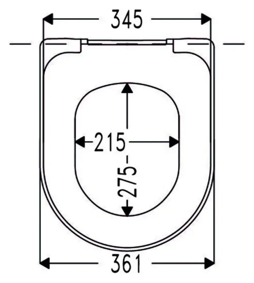 Cedo Caldera WC-bril duroplast wit D-vorm