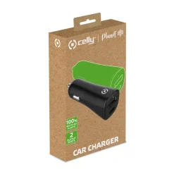 Celly autolader adapter Planet voor USB-A + USB-C