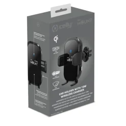 Celly draadloze telefoon oplader / houder MountCharge 15W BK
