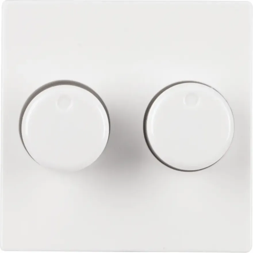 Centraalplaat Duodimmer Wit geschikt voor Jung AS500