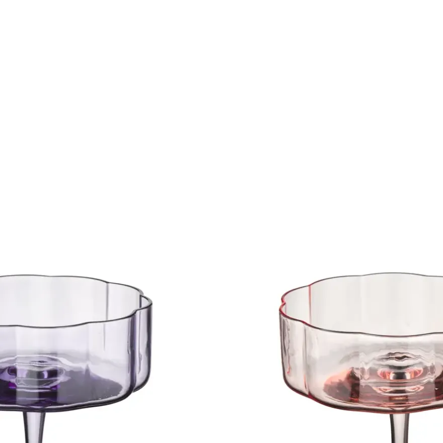 Cocktailglas paars/roze