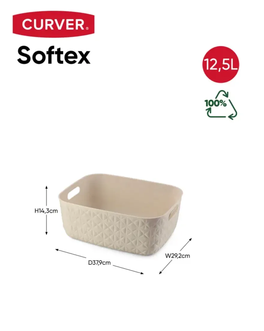 Curver Softex Mand – 12,5L White