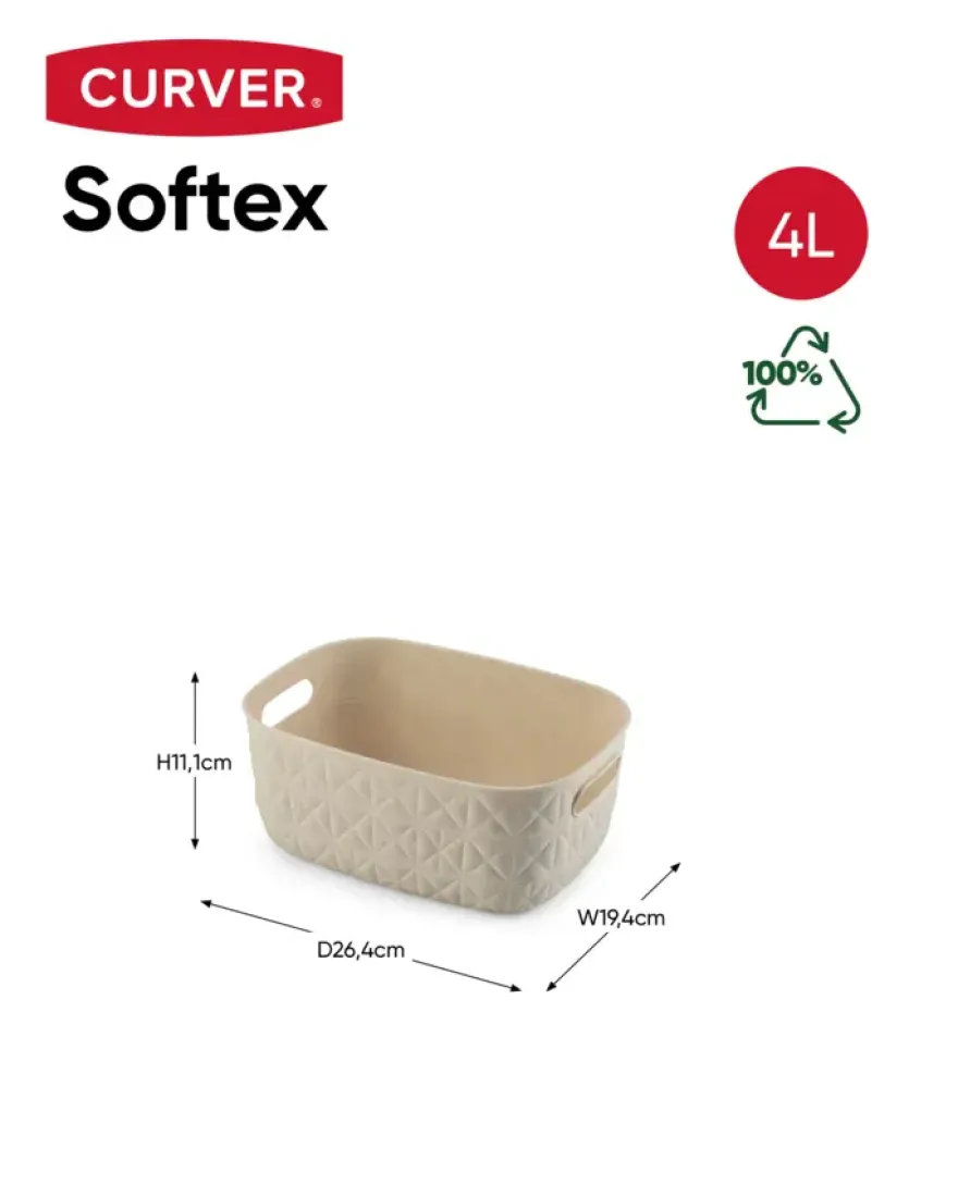 Curver Softex Mand – 4L White