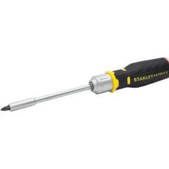 De Stanley schroevendraaier met ratel incl 12 bits