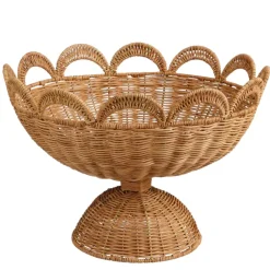 Decoratie schaal bruin - h27xd40cm