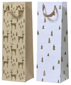 Decoris giftbag papier diverse kerst patronen