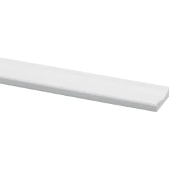 Decorlijst grenen wit gegrond 8x34 mm 270 cm
